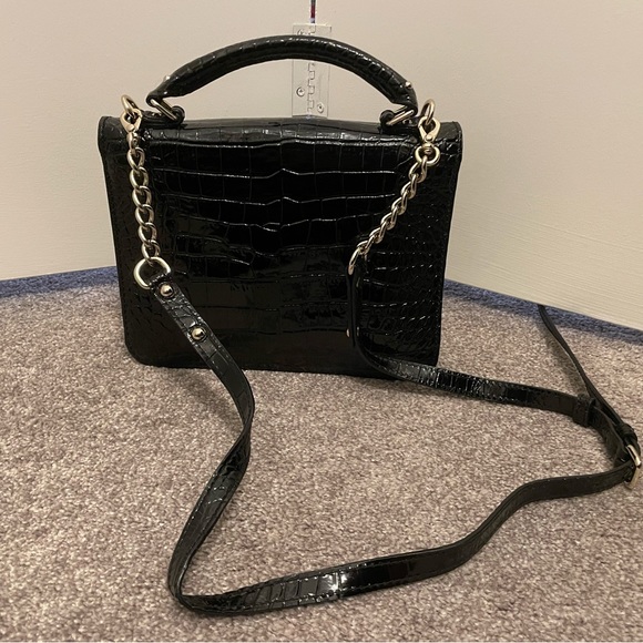 100% AUTHENTIC KATE SPADE PATENT LEATHER CROC EMBOSSED CROSSBODY BAG - Picture 4 of 6